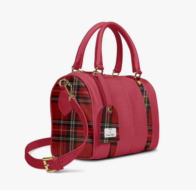 Scarlet Plaid Luxe Handbag