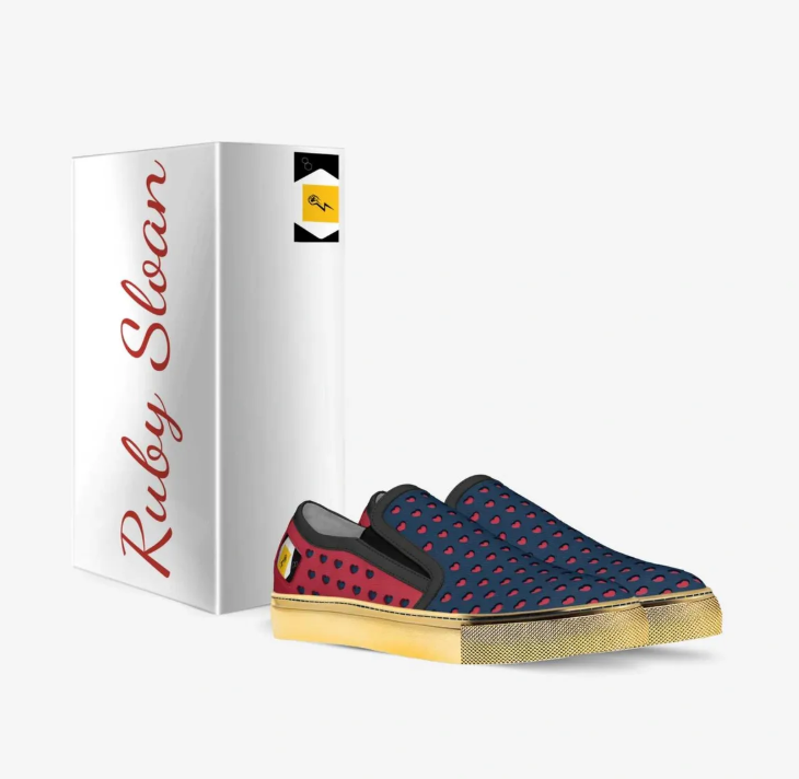 Ruby Hearts Slip-On
