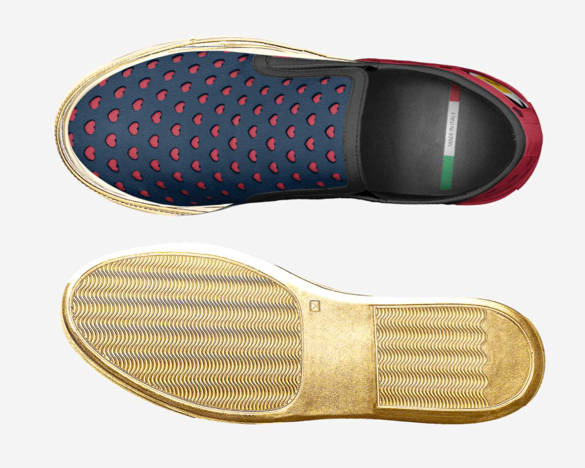Ruby Hearts Slip-On