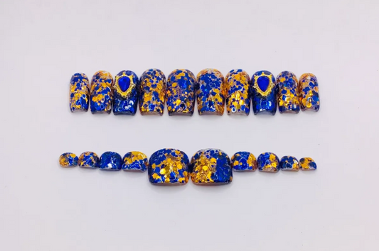 Sapphire Majesty Toe&Nail Set