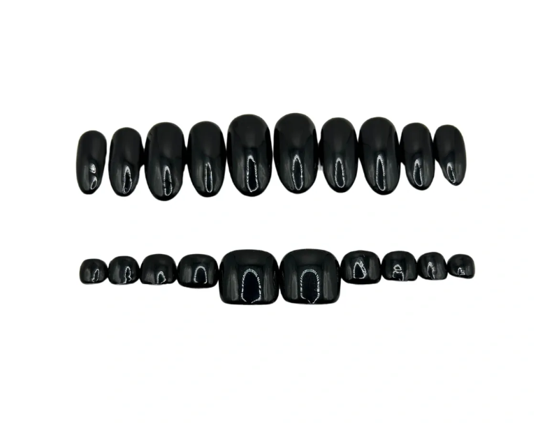 Midnight Obsidian Toe&Nail Set