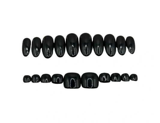 Midnight Obsidian Toe&Nail Set