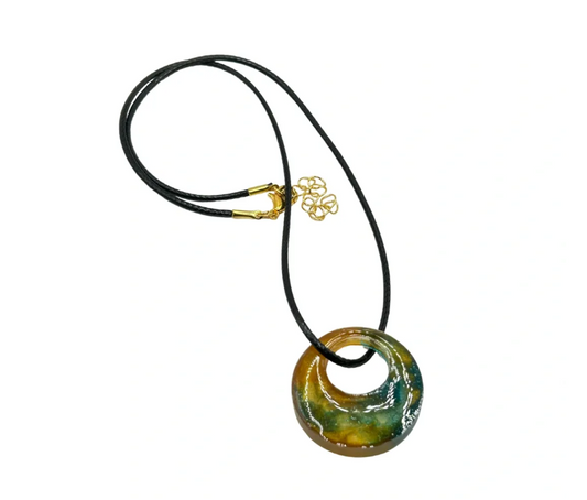 Mystic Earth Crescent Necklace