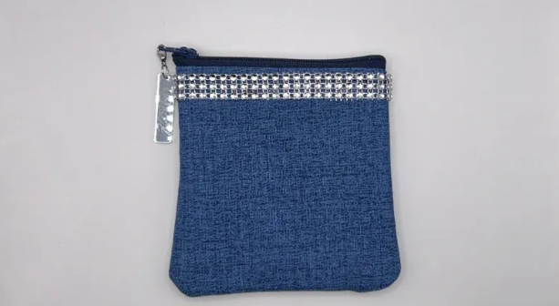 Blue Luxe Chain Clutch Set